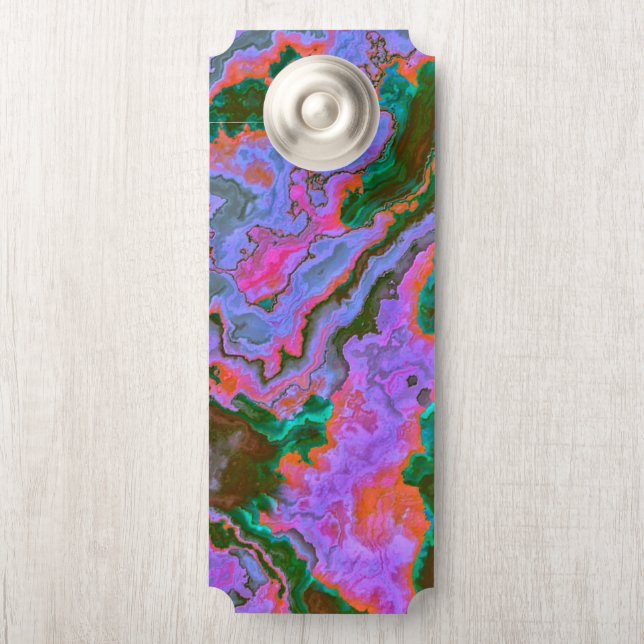 Aviso De Porta Sour Marble Door Hanger (Na maçaneta)
