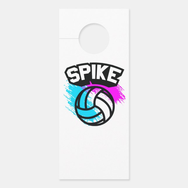 Aviso De Porta Spike Voleibol (Frente)