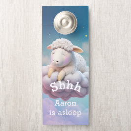 Aviso De Porta Tempo De Sono Para Um Bebê