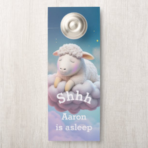 Aviso De Porta Tempo De Sono Para Um Bebê