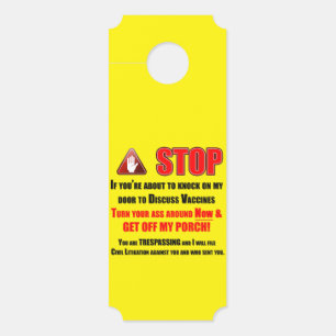 Aviso De Porta Testemunhas de JoHoVaxx