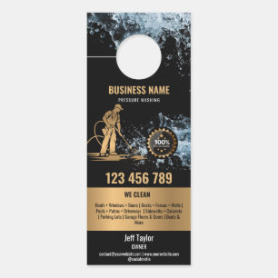 Aviso De Porta Teto de lavagem de energia por pressão profissiona