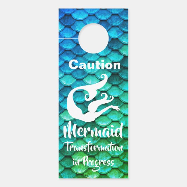 Aviso De Porta Transformação de Sereia em Andamento/Concluída | (Frente)