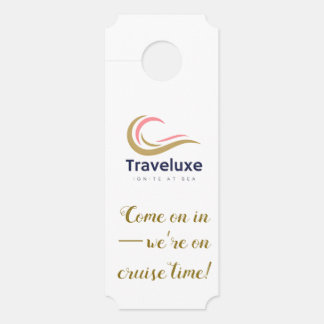 Aviso De Porta Traveluxe Ignite at Sea LargeDoor Hanger