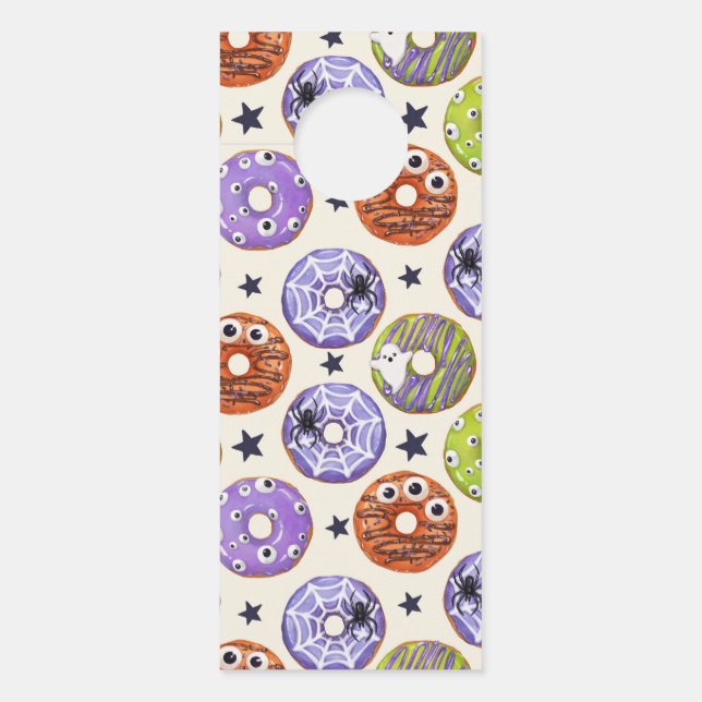 Aviso De Porta Trendy Halloween Spooky Funky Rosquinhas (Frente)