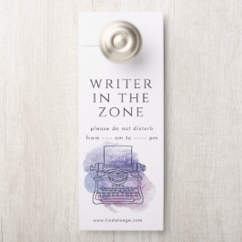 Aviso De Porta Type Writer Author Office Hotel Apartment