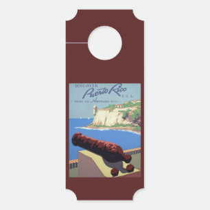 Aviso De Porta Visite a Fortaleza de El Morro, Porto Rico, Velho