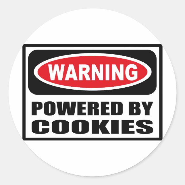 Aviso ligado pelo adesivo COOKIES (Frente)