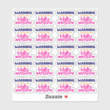 Aviso, o conteúdo é totalmente incrível - adesivo