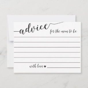 Aviso para a mãe ser um cartão de Chá de fraldas