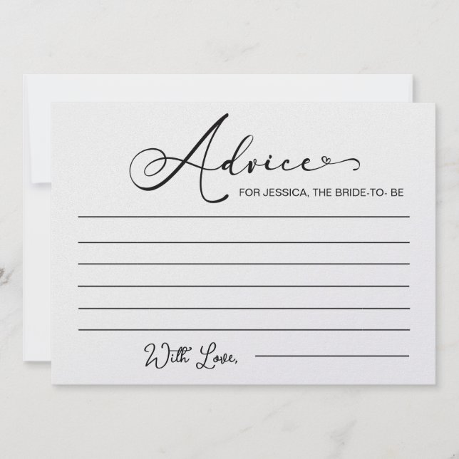 Aviso para Cartões de Conselhos de Chá de panela (Frente)