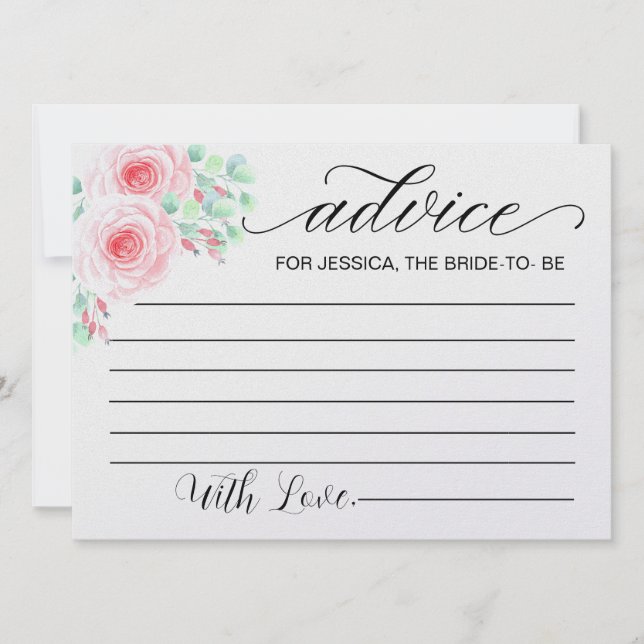 Aviso para Cartões de Conselhos de Chá de panela (Frente)