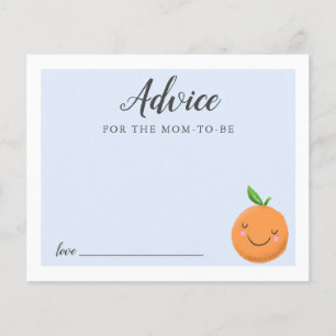 Aviso para Mamãe Blue Little Cutie Chá Card