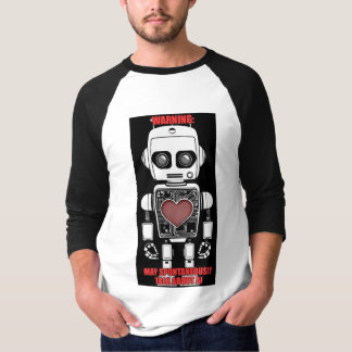 Aviso: Pode Falar Sobre AI Camiseta Raglan manga 3