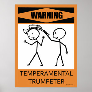 Aviso Poster de Trompeter Temperacional