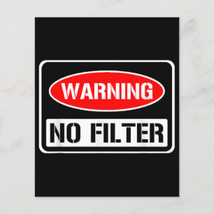 Aviso Sem Filtro Engraçado Engraçado Perigo De Arm