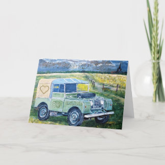 AVÓ 80 Feliz Cartão de Aniversário ❤️