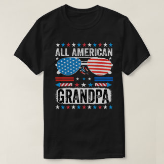 Avô Americano Totalmente Patriótico camiseta
