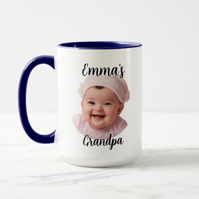 Avô Caneca - Presente Personalizado de Bebê para P (Esquerda)