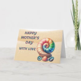 Avó Com Cartão De Dia de as mães De Amor