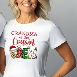 Avó da T-shirt de Natal da Turma dos Primos