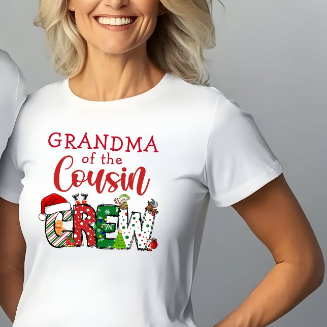Avó da T-shirt de Natal da Turma dos Primos (Criador carregado)