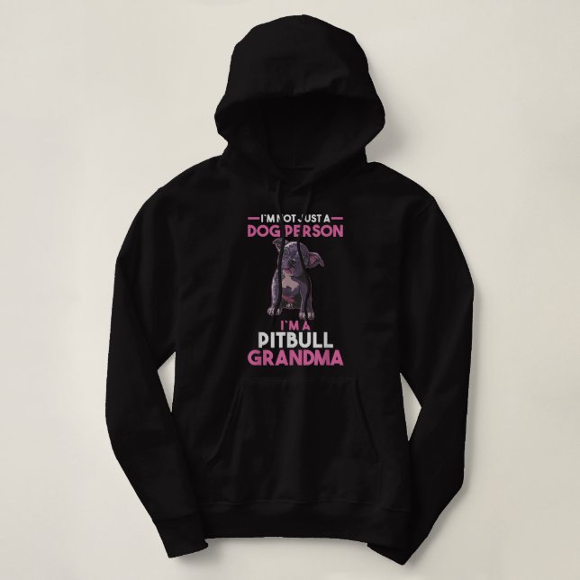Avó de cão Pitbull Vovó T-Shirt (Frente do Design)