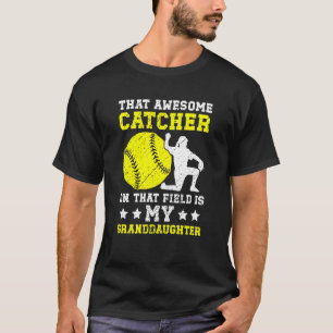 Avó de Catcher de Softbol Orgulhosa Camisa de Catc
