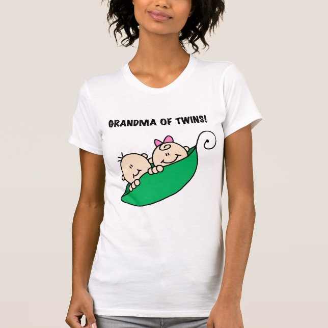 Avó de Gêmeos em Camisetas e presentes (Frente)