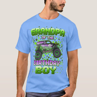 Avô Do Garoto De Aniversário Camisa Monstro Do Cam