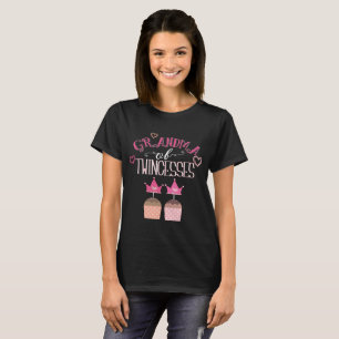 Avó do presente gêmeo de Twincesses do t-shirt d