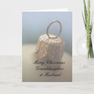 Avó e Marido Feliz Cartão de Natal