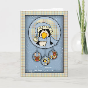 Avô E Seu Cartão De Saudação De Feliz Natal