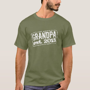 Avô estabelecido camisetas Ano personalizável