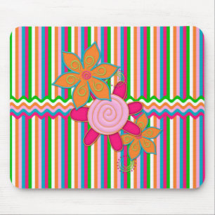 Avó Garden Stripes Mousepad