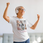 Avó Gift | Te Amo Não Foto De Camisa<br><div class="desc">Celebrar o amor eterno de uma avó de uma forma única com a nossa avó personalizada Foto-T-Shirt. Desenvolvido exclusivamente, ele apresenta um modelo de colagem personalizável de nove imagens para que você se confunda com suas memórias mais queridas. Além disso, está gravada com uma mensagem 'Love You Avó' que derrete...</div>