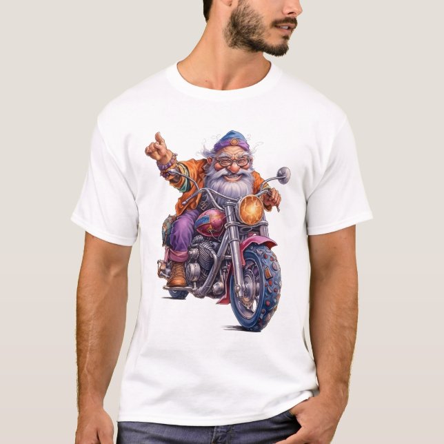 Avô na bicicleta T-Shirt (Frente)