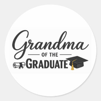 Avó Orgulhosa do Estudante Graduado Adesivo | Turm