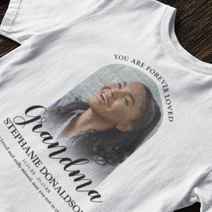 Avó Para Sempre Amada   Camiseta de Memorial de Fo