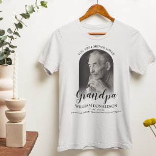 Avô Para Sempre Amado   Camiseta Memorial de Foto
