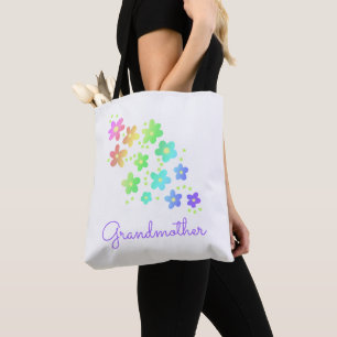 Avó Rainbow Flores Tote Bag