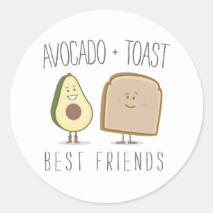 Avocado + Autocolante dos melhores amigos