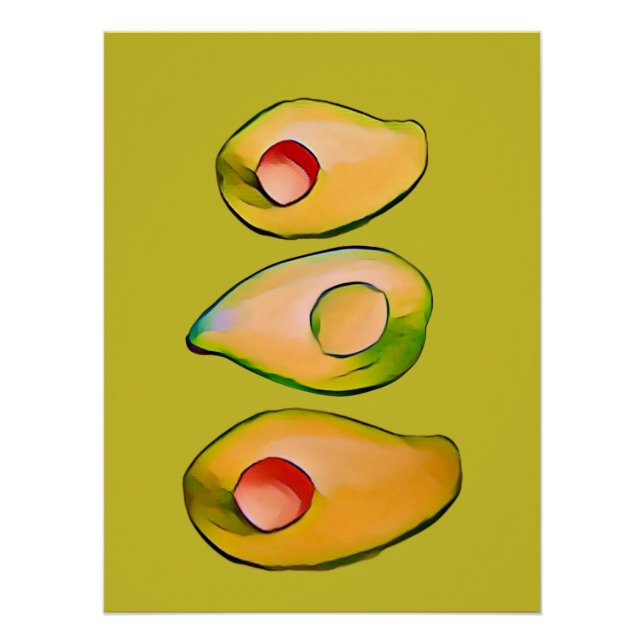 Avocado Impressão - Arte em Cozinha (Frente)