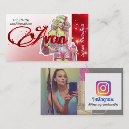 Avon Representante Instagram Cartão de visita