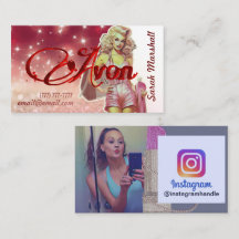 Avon Representante Instagram Cartão de visita