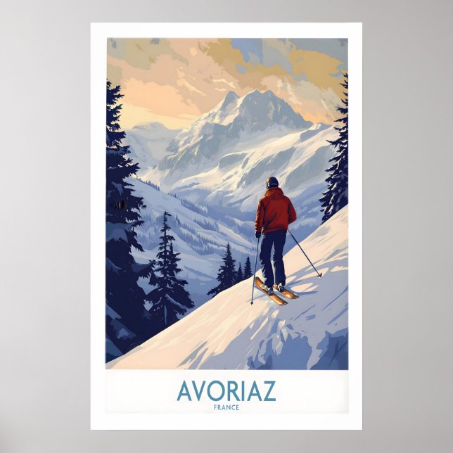 Avoriaz Ski Poster France 1 (Frente)
