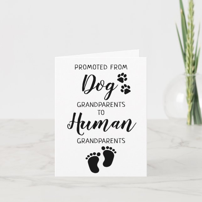 Avós - Gravidez Cartão de Anúncio de Bebê (Frente)