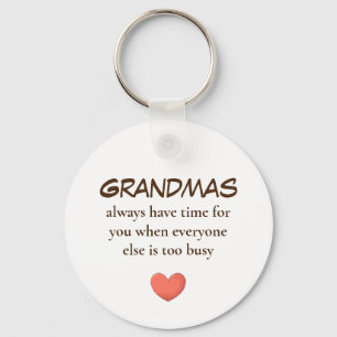 Avós não para chaveiros Ocupados