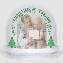 Avós Primeiro Natal - 2 Foto Personalizada