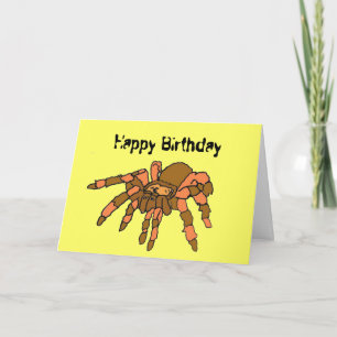 AW- Cartão de Aniversário Engraçado de Aranha